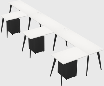 Modern l-shaped office desk