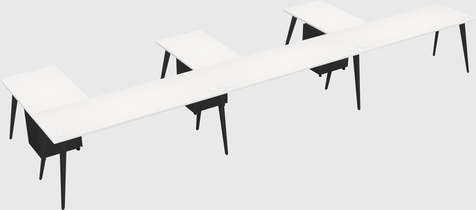 Modern l-shaped office desk