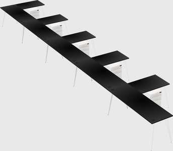 Modern l-shaped office desk