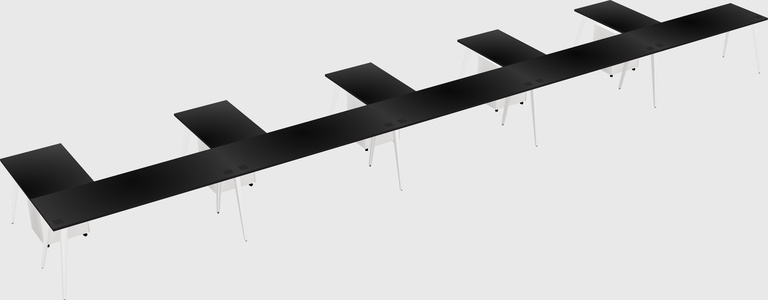 Modern l-shaped office desk