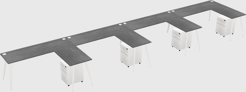 Modern L-shaped Office Desk