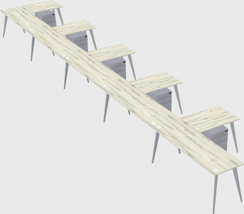 Modern l-shaped office desk
