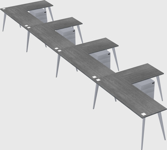 Modern l-shaped office desk