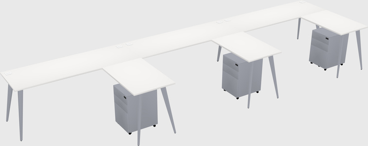 Modern L-shaped Office Desk