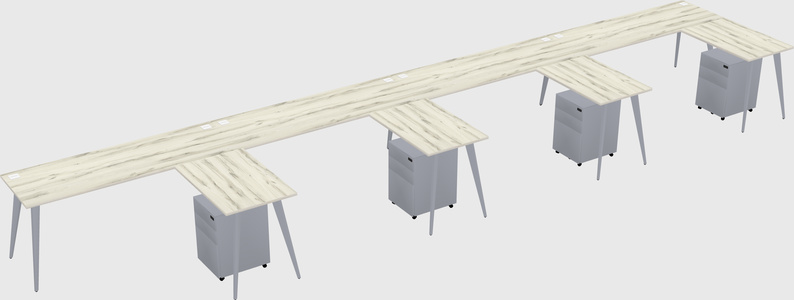 Modern L-shaped Office Desk