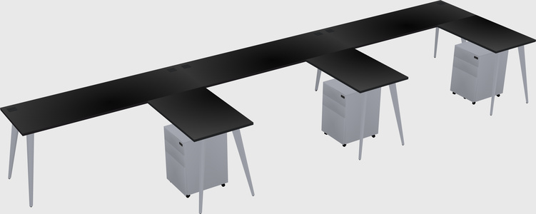 Modern L-shaped Office Desk