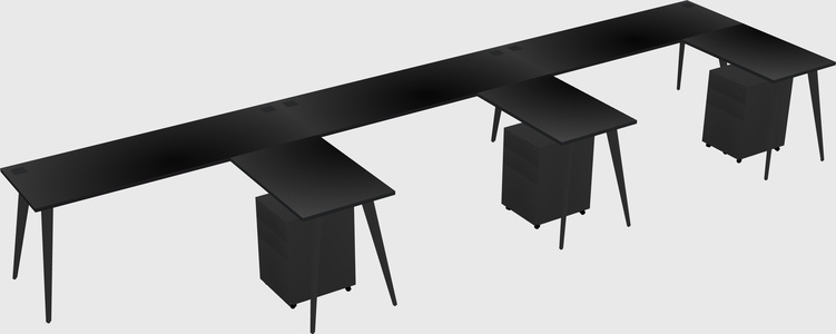 Modern L-shaped Office Desk