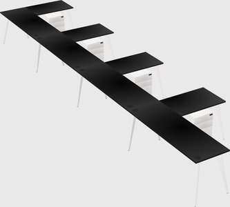 Modern l-shaped office desk