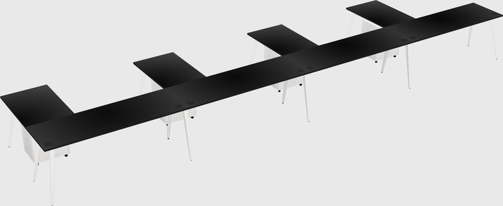 Modern l-shaped office desk