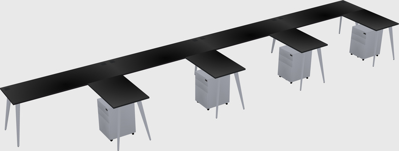 Modern L-shaped Office Desk