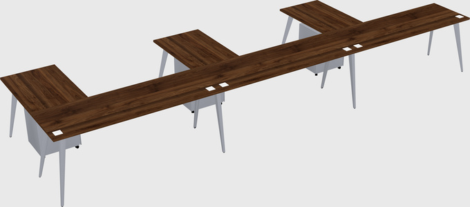 Modern l-shaped office desk