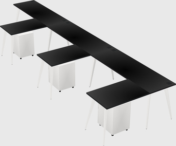 Modern l-shaped office desk