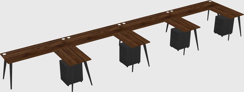 Modern L-shaped Office Desk