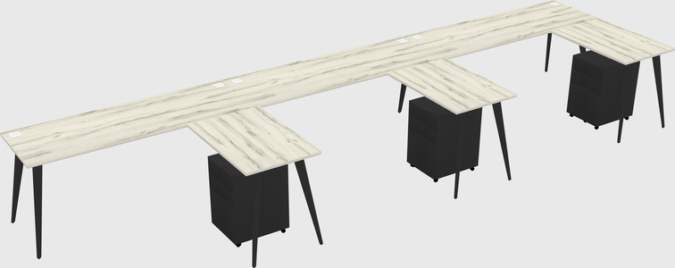 Modern L-shaped Office Desk
