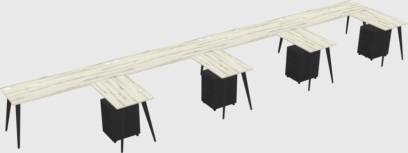 Modern L-shaped Office Desk