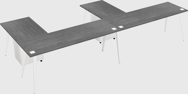 Modern l-shaped office desk