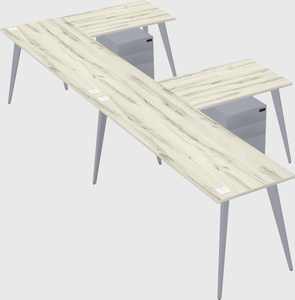 Modern l-shaped office desk