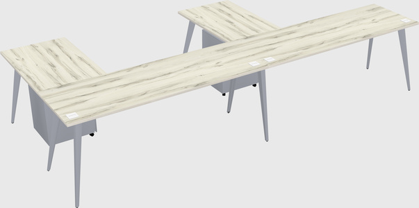Modern l-shaped office desk