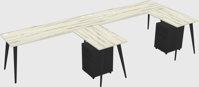 Modern L-shaped Office Desk
