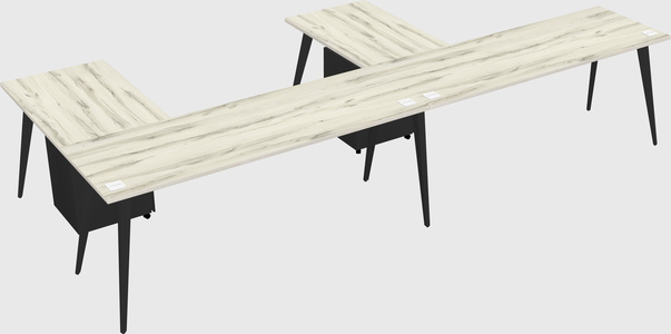 Modern l-shaped office desk