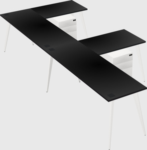 Modern l-shaped office desk
