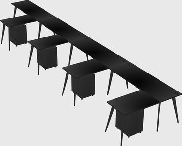 Modern l-shaped office desk