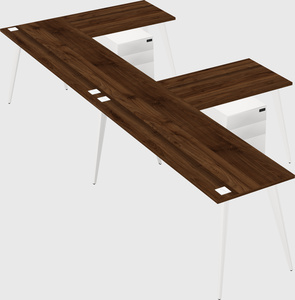 Modern l-shaped office desk