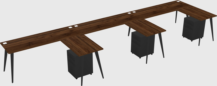 Modern L-shaped Office Desk