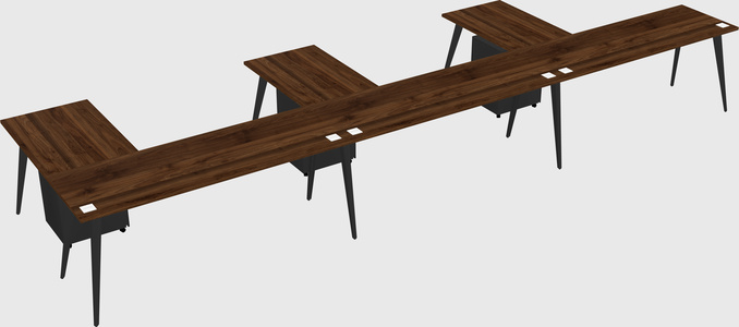 Modern l-shaped office desk