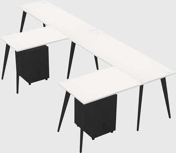 Modern l-shaped office desk
