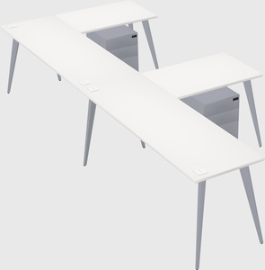 Modern l-shaped office desk