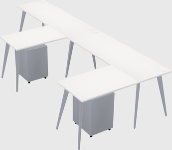 Modern l-shaped office desk
