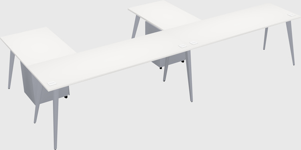 Modern l-shaped office desk