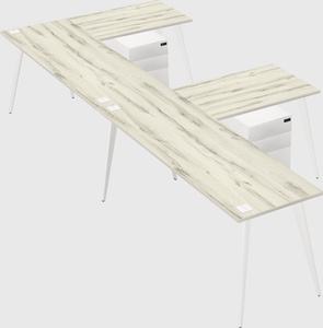 Modern l-shaped office desk