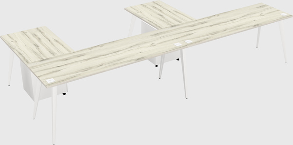 Modern l-shaped office desk