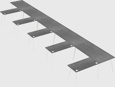 Modern l-shaped office desk