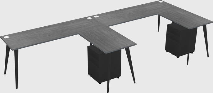Modern L-shaped Office Desk