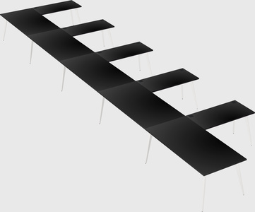 Modern l-shaped office desk