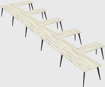 Modern l-shaped office desk