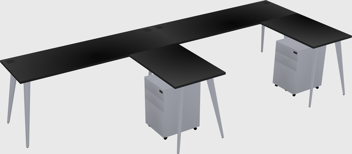 Modern L-shaped Office Desk