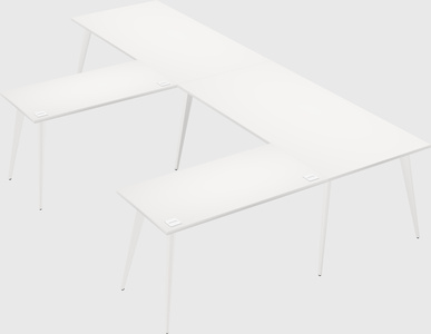 Modern l-shaped office desk