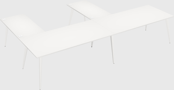 Modern l-shaped office desk