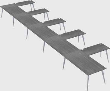 Modern l-shaped office desk