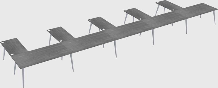 Modern l-shaped office desk