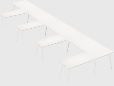 Modern l-shaped office desk