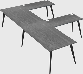 Modern l-shaped office desk