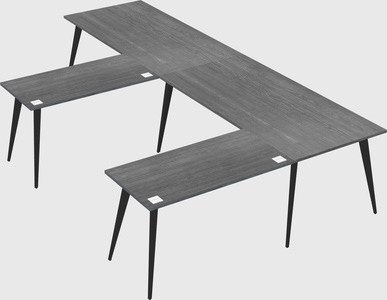 Modern l-shaped office desk