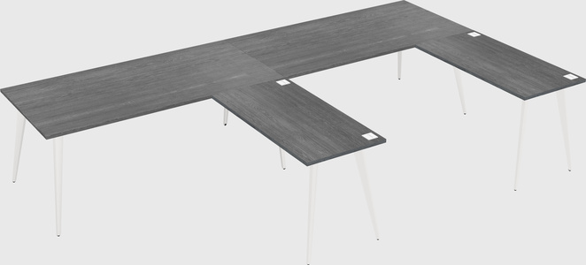 Modern l-shaped office desk