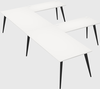 Modern l-shaped office desk