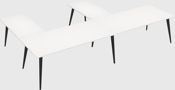 Modern l-shaped office desk
